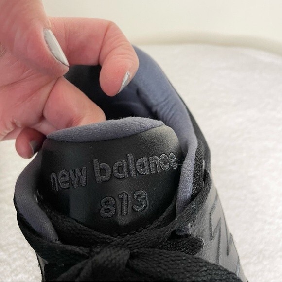 New Balance 813 Leather Sneakers Walking Tennis Shoes Rollbar Black Size 9.5 - Picture 4 of 11